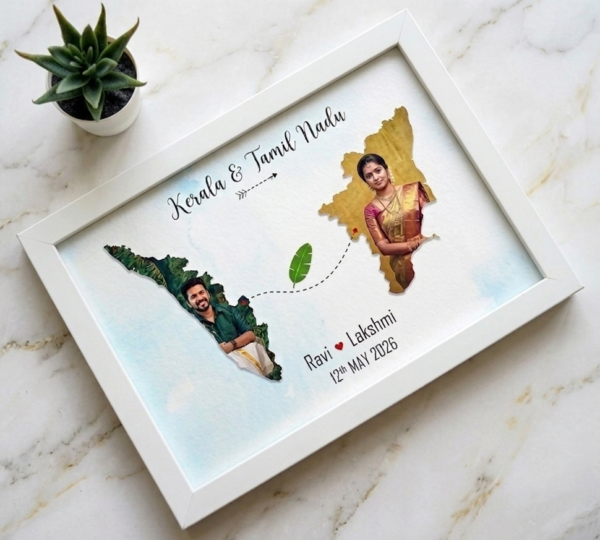 Bonded Borders – Personalized Map Frame