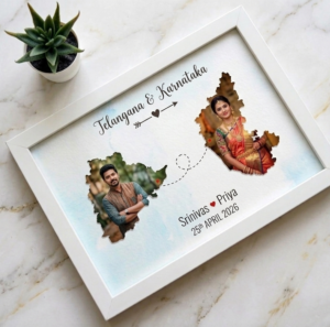 Bonded Borders – Personalized Map Frame